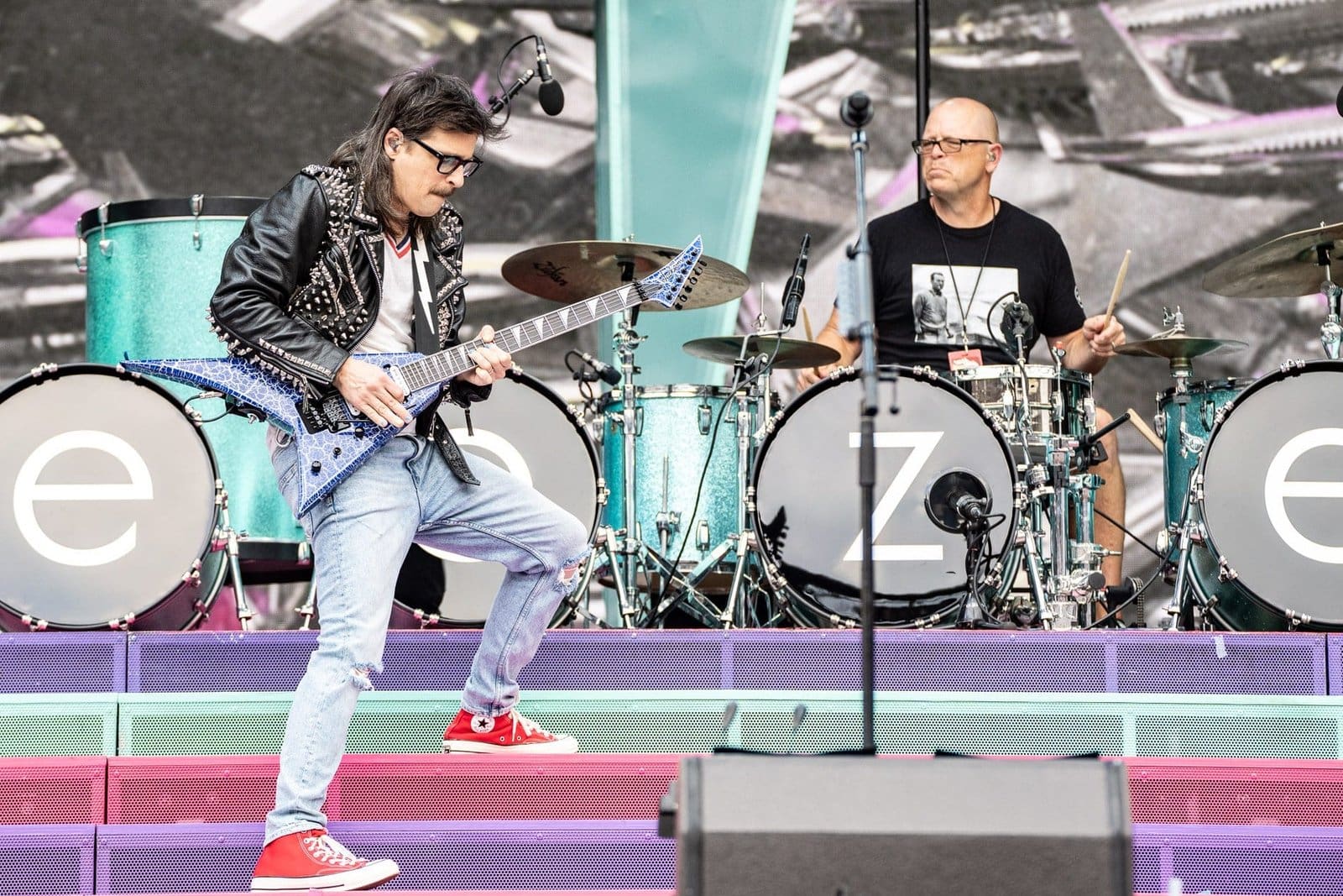 Weezer performs at the Hella Mega Tour at CBP in Philadelphia, PA.