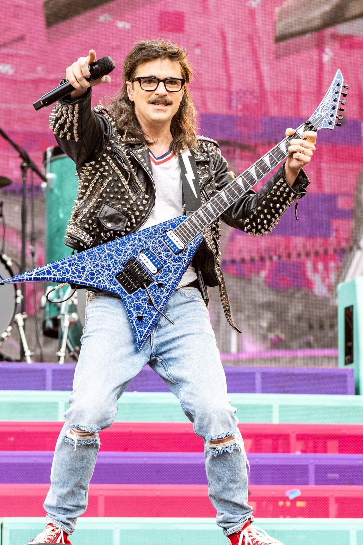 Weezer performs at the Hella Mega Tour at CBP in Philadelphia, PA.