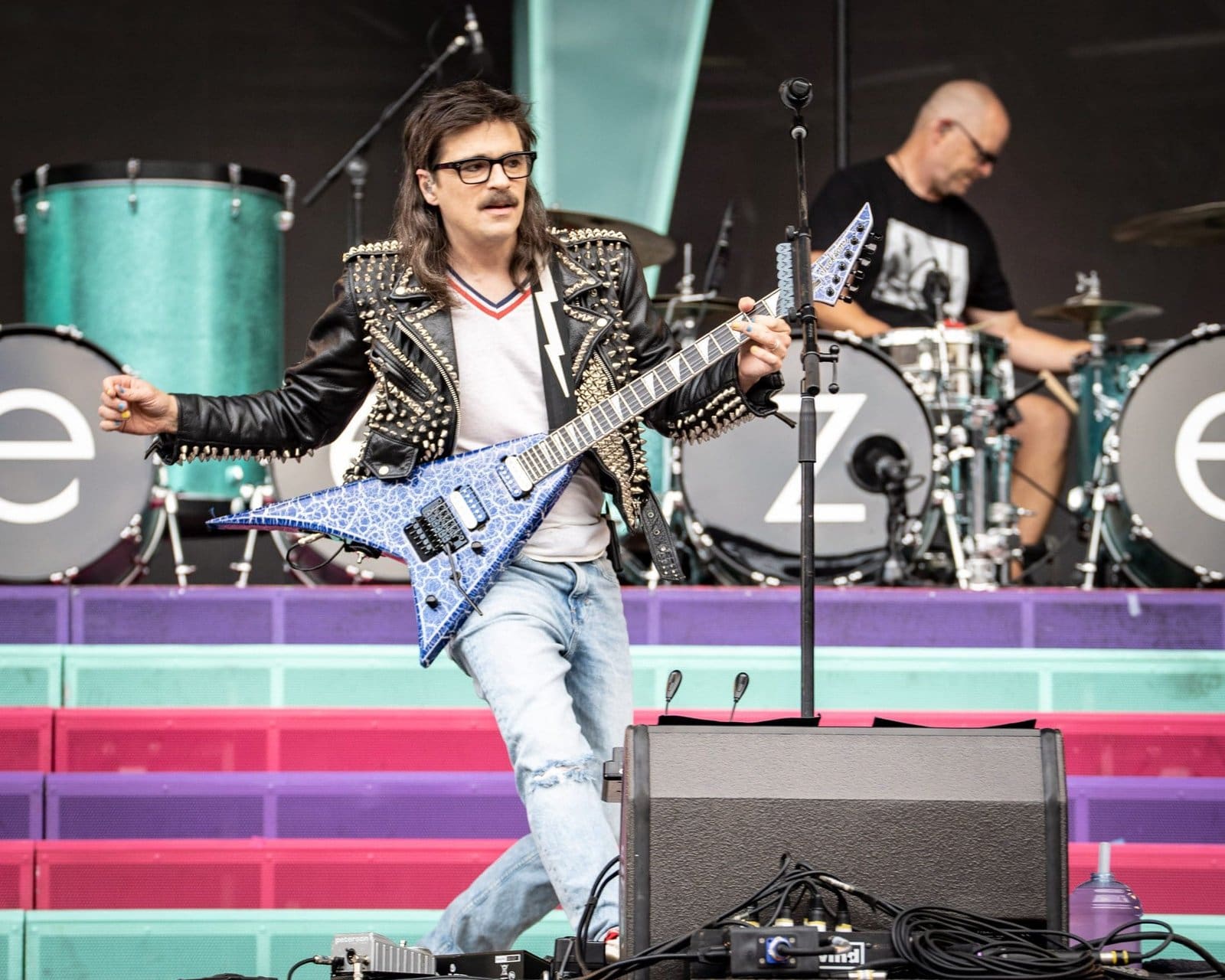 Weezer performs at the Hella Mega Tour at CBP in Philadelphia, PA.