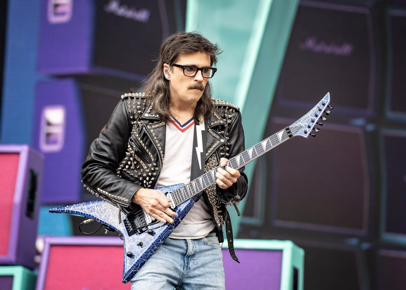 Weezer performs at the Hella Mega Tour at CBP in Philadelphia, PA.