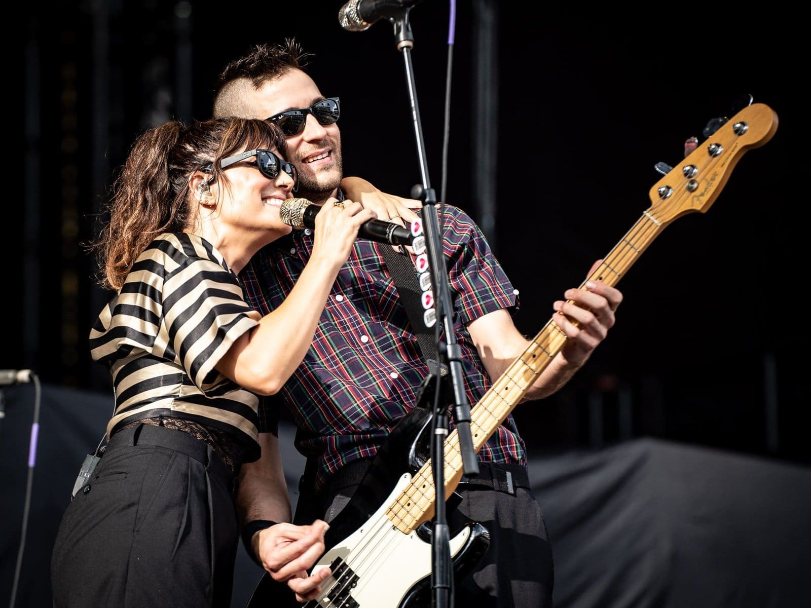 The Interrupters perform during the Hella Mega Tour at CBP in Philadelphia.