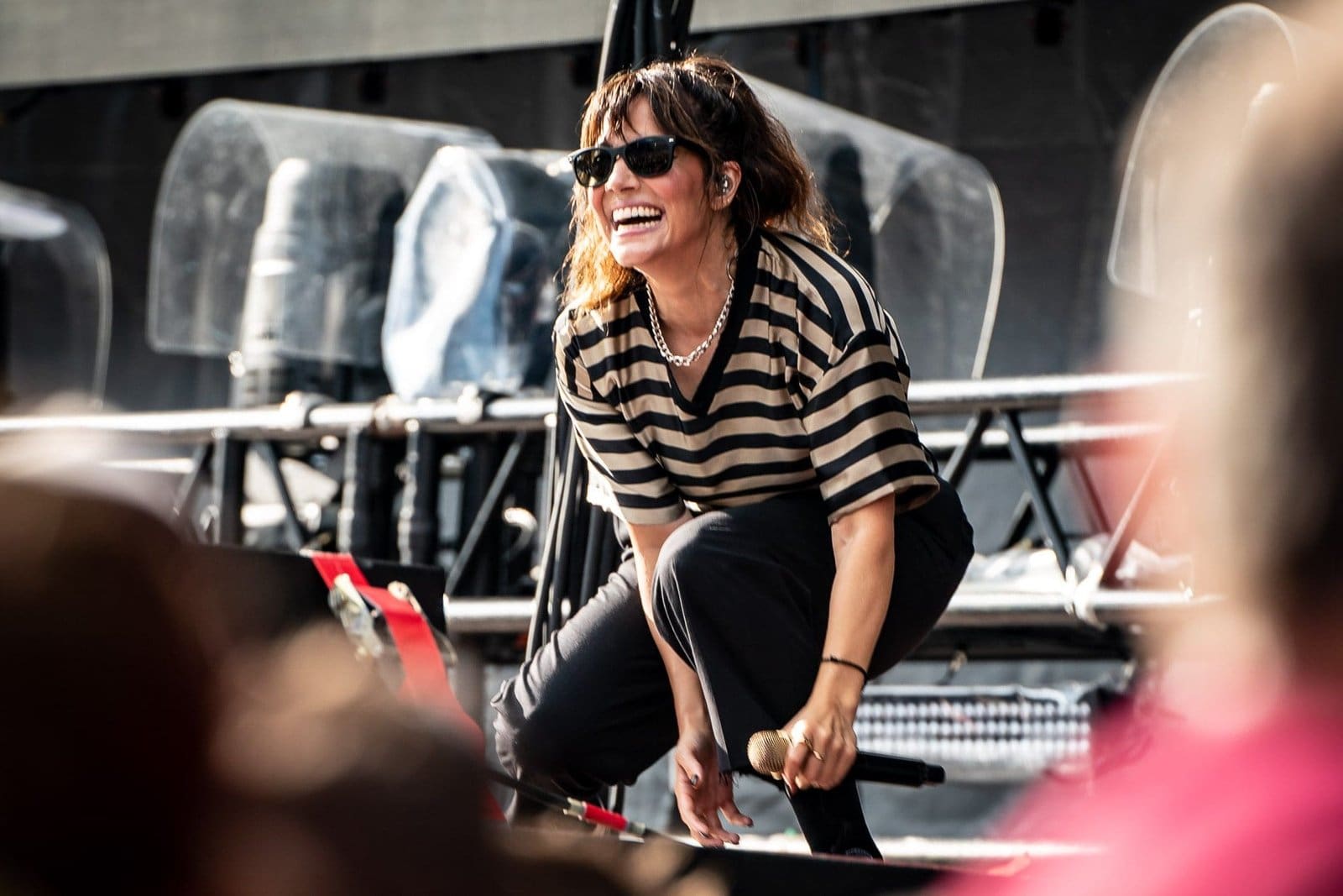 The Interrupters perform during the Hella Mega Tour at CBP in Philadelphia.