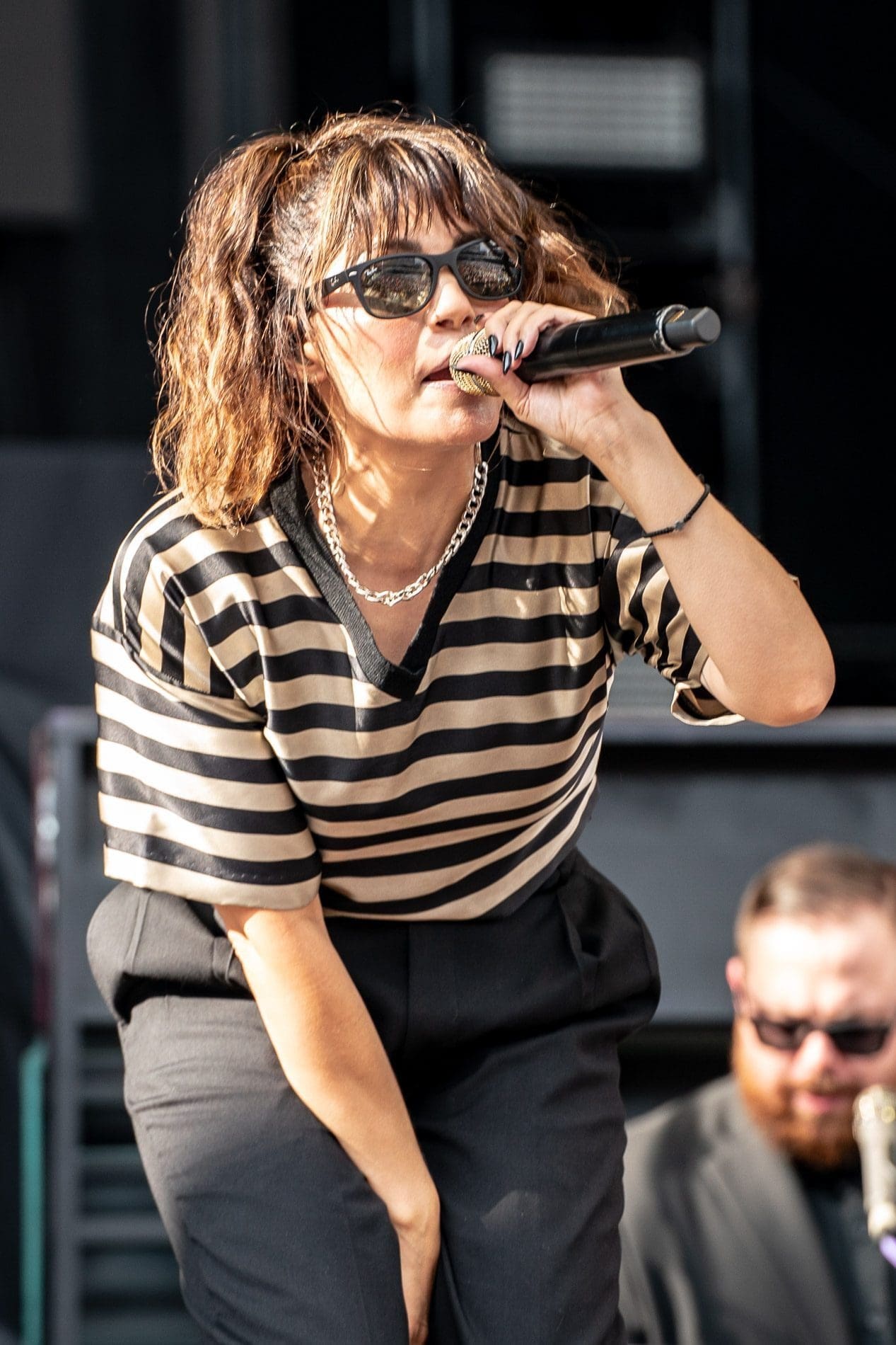 The Interrupters perform during the Hella Mega Tour at CBP in Philadelphia.