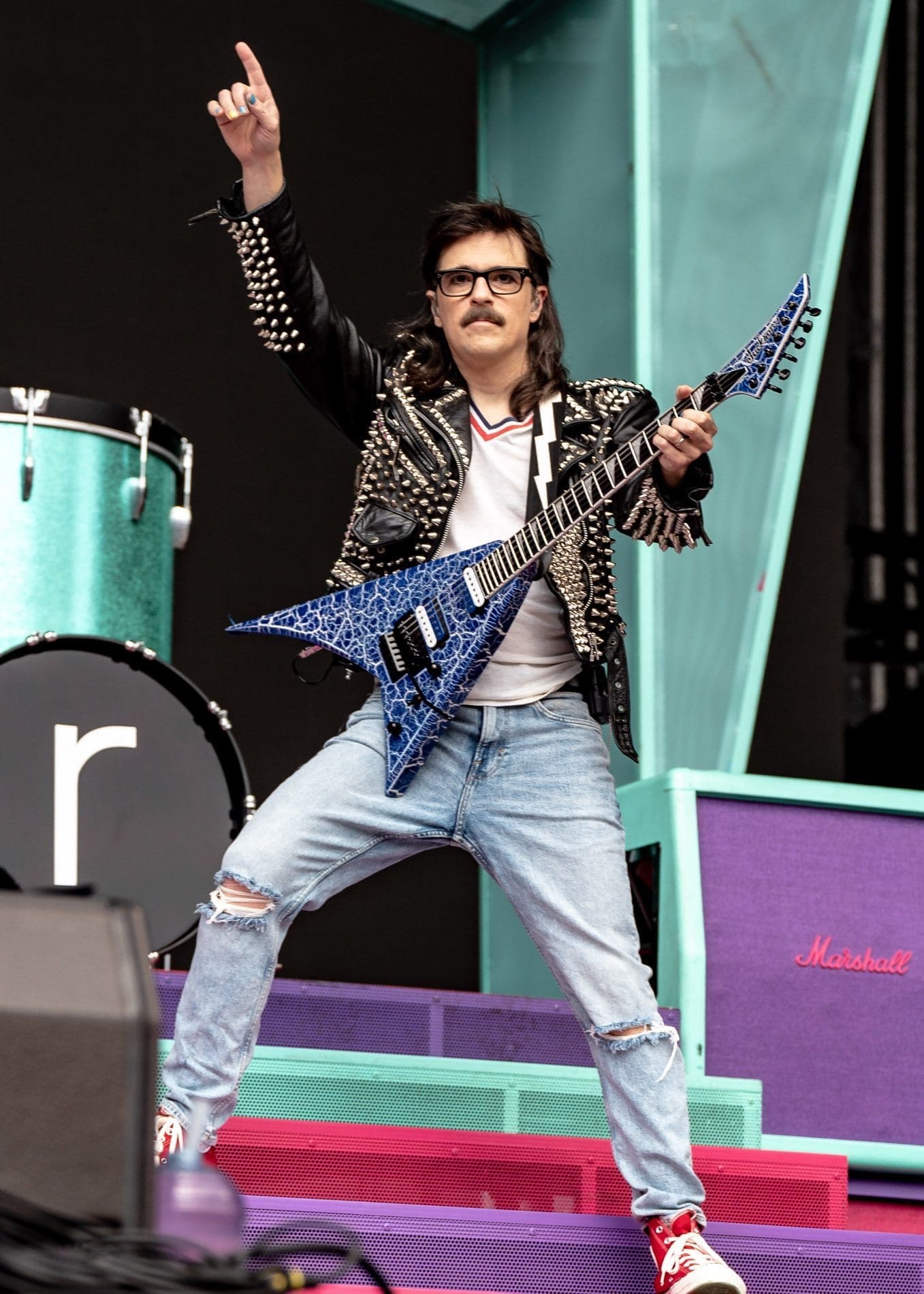 Weezer performs at the Hella Mega Tour at CBP in Philadelphia, PA.