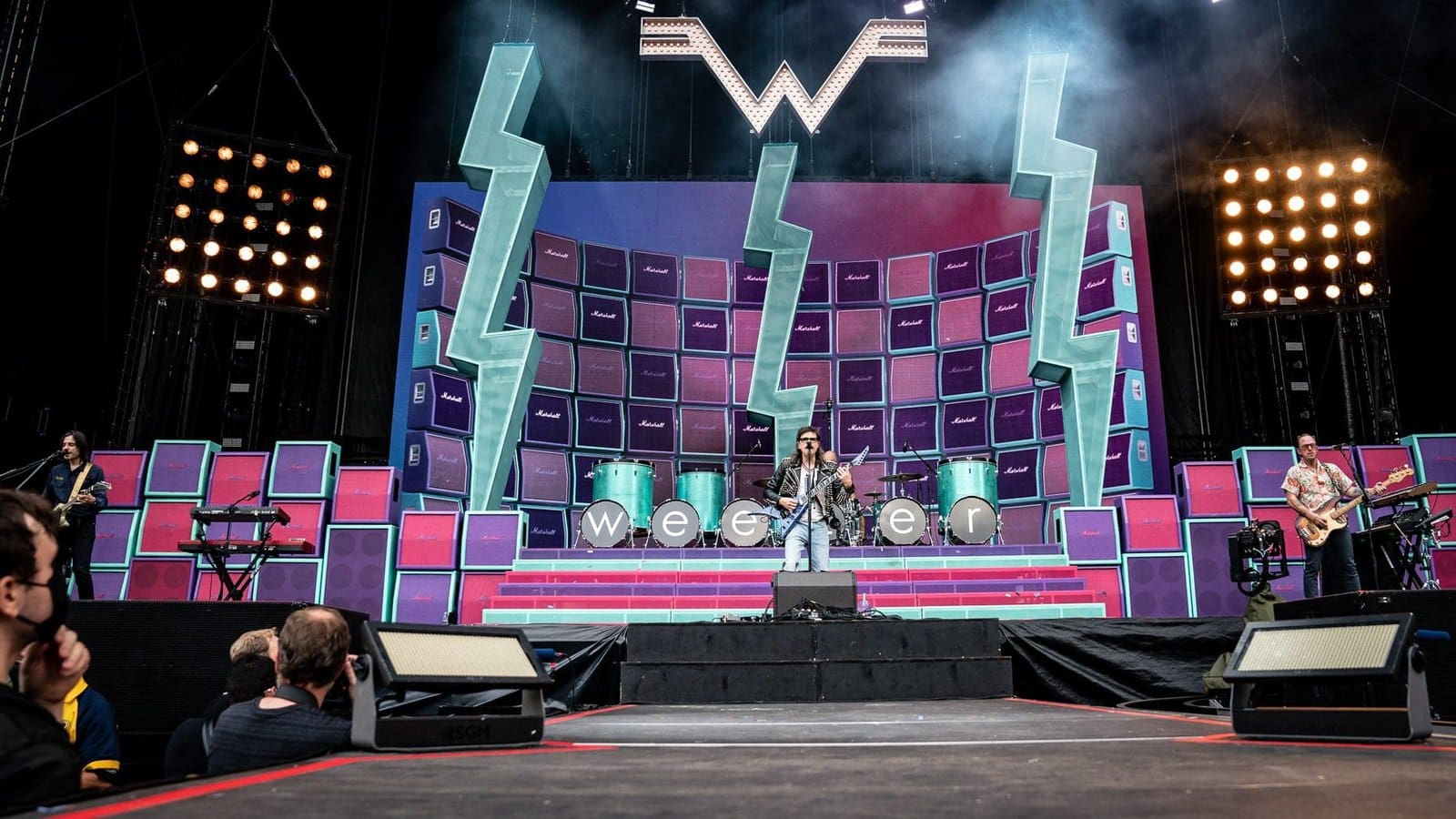 Weezer performs at the Hella Mega Tour at CBP in Philadelphia, PA.