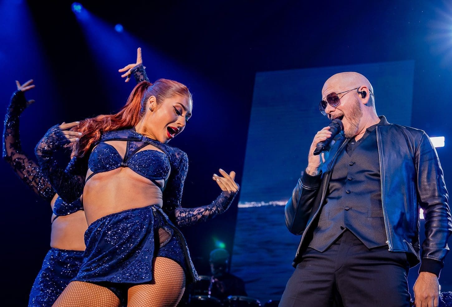 Pitbull performs at Hershey Park Stadium.