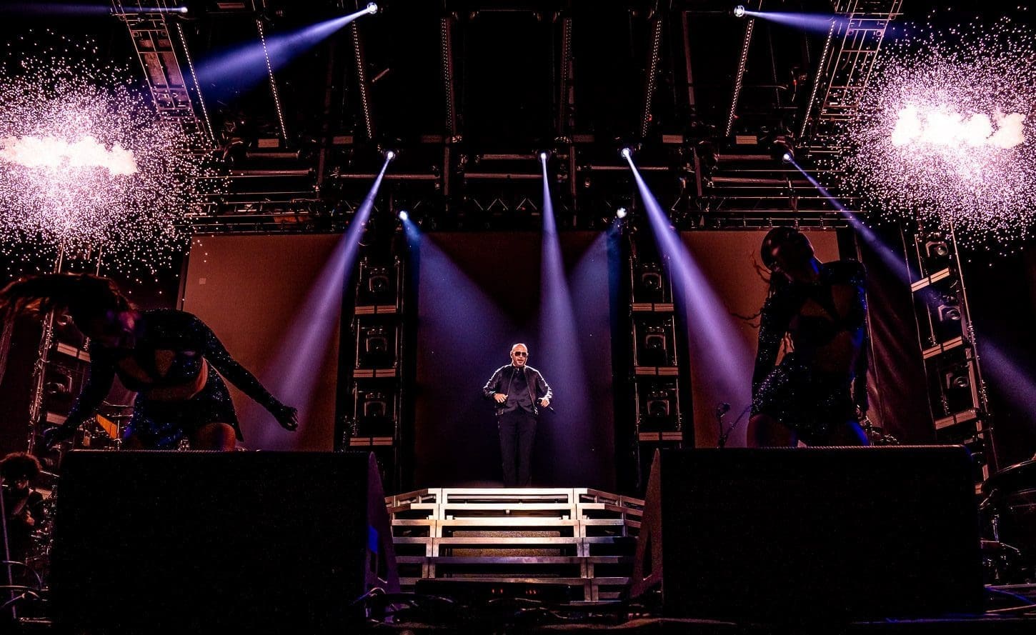 Pitbull performs at Hershey Park Stadium.