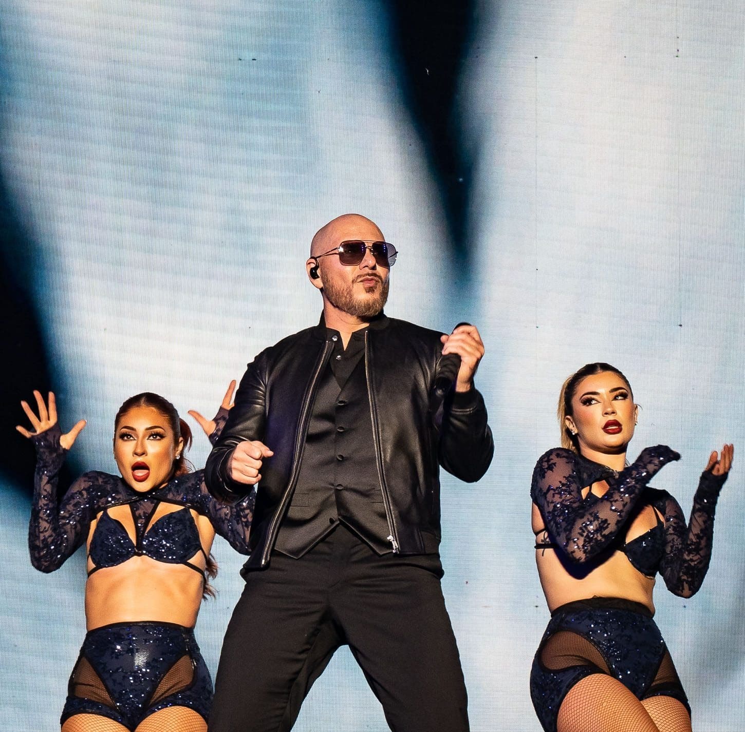 Pitbull performs at Hershey Park Stadium.