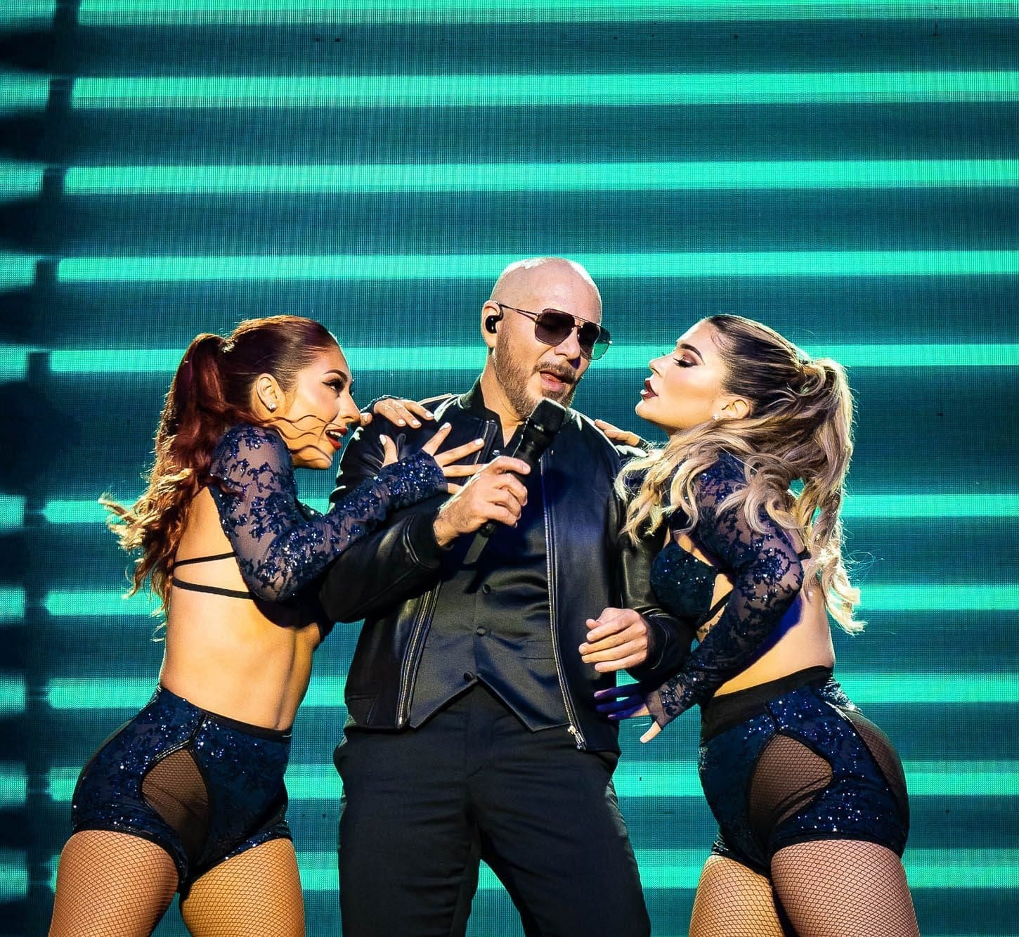 Pitbull performs at Hershey Park Stadium.
