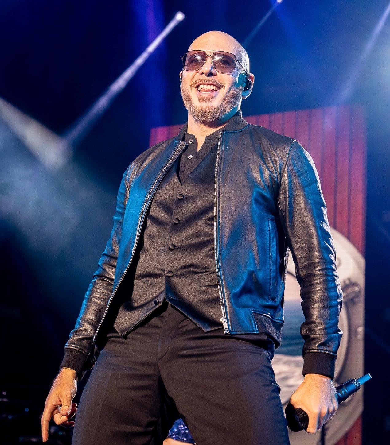 Pitbull performs at Hershey Park Stadium.