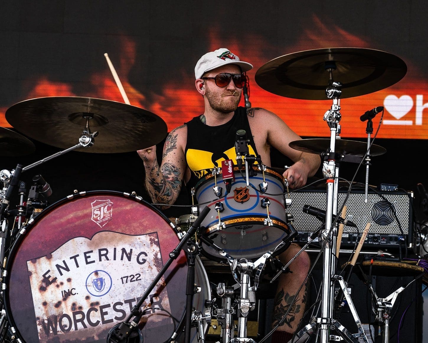 Hawthorne Heights performs on Day One of The HeartSupport Fest in Orlando, FL.