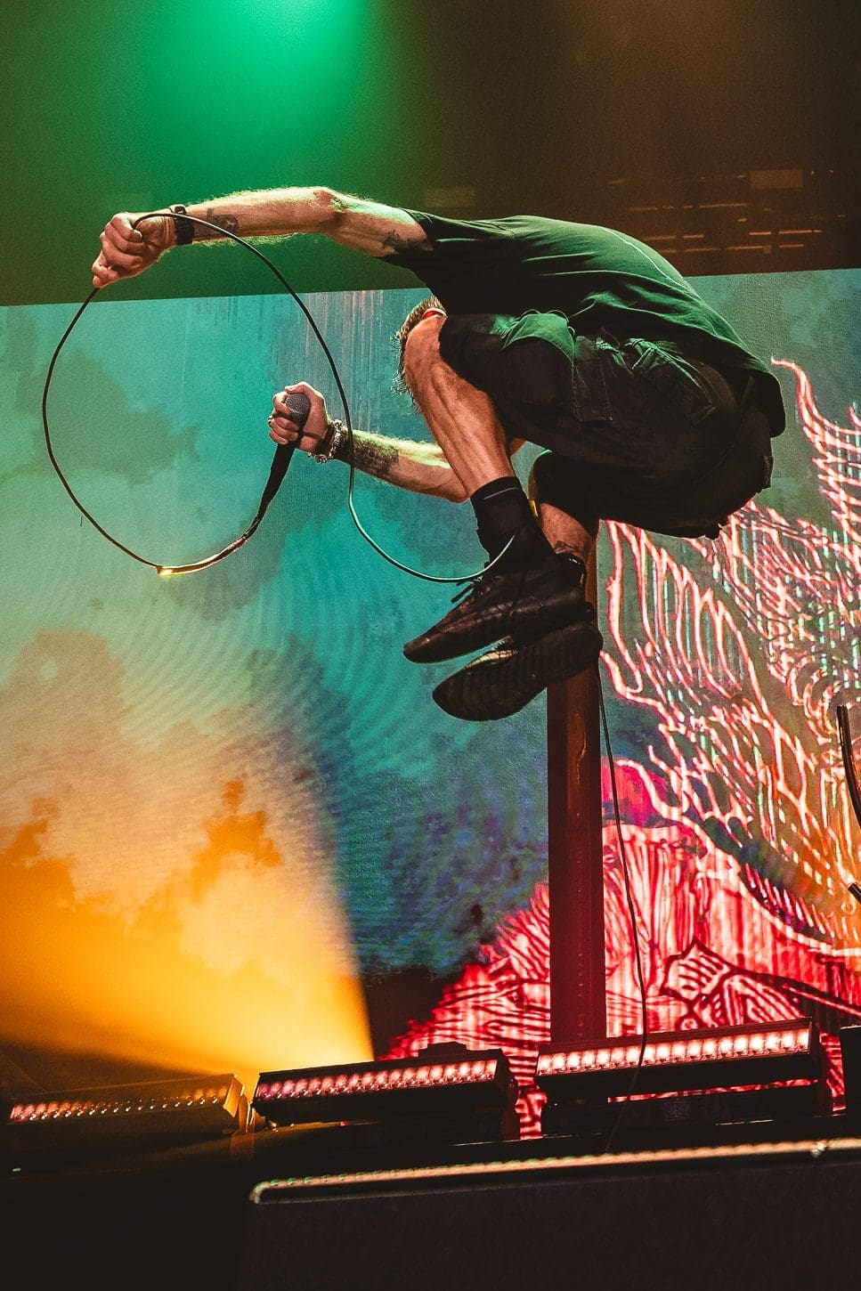 Lamb of God performs at the Santander Arena in Reading, PA