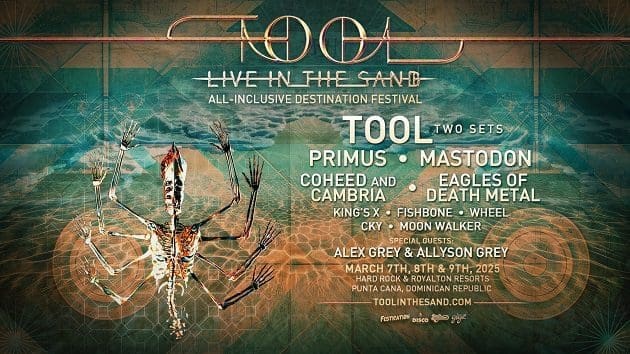 Tool announces Live in the Sand Dominican Republic destination festival