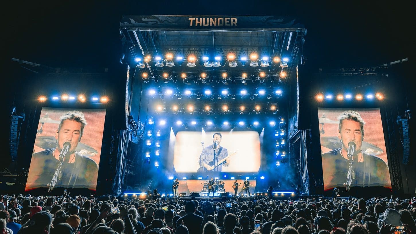 Nickelback performs at Boardwalk Rock in Ocean City, MD