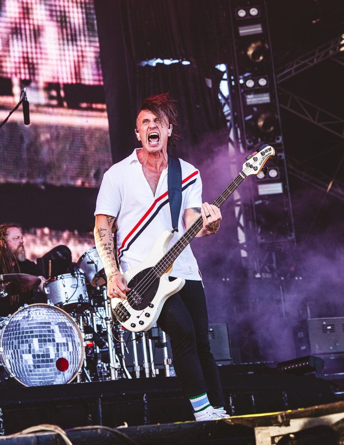 Shinedown performs at Boardwalk Rock in Ocean City, MD