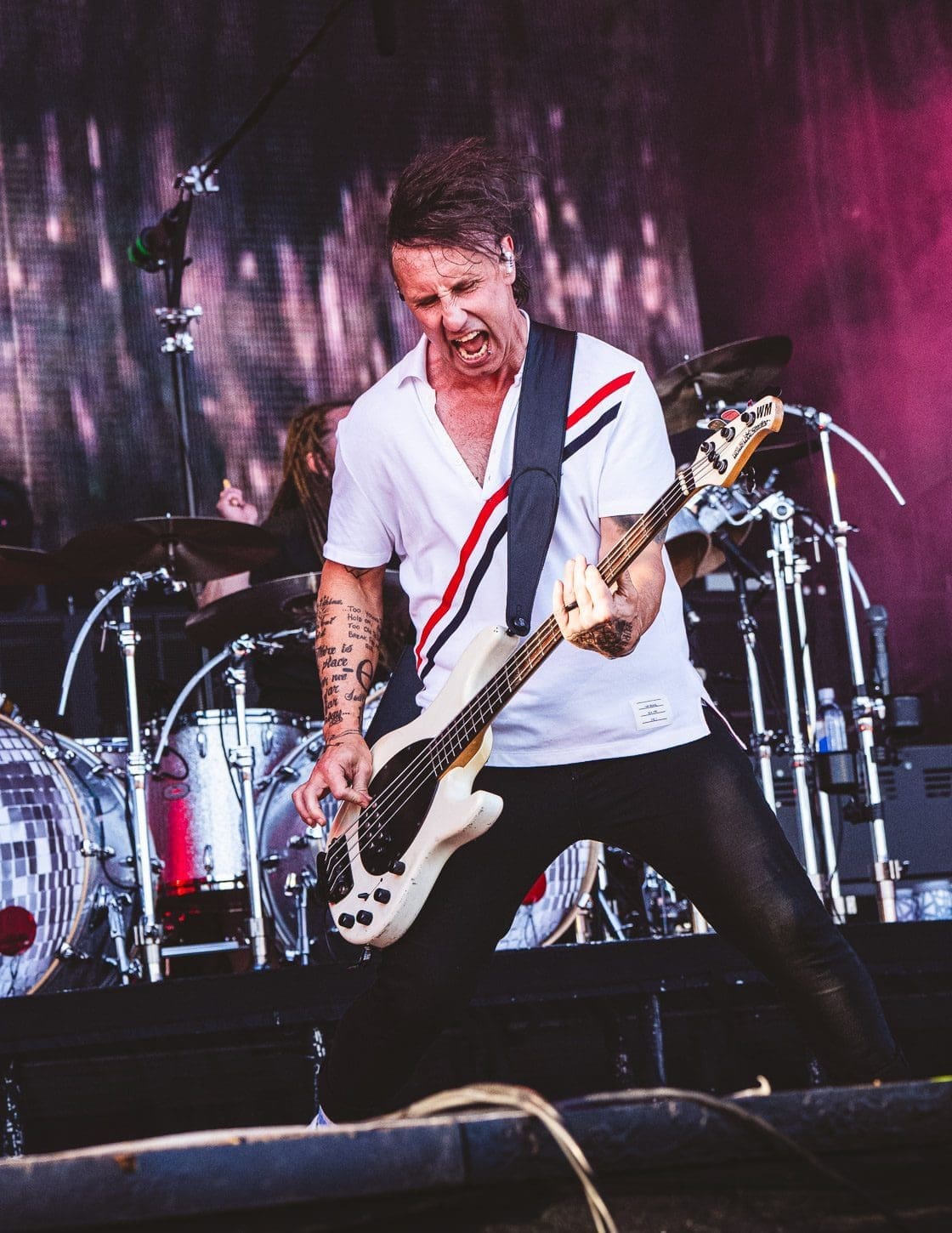 Shinedown performs at Boardwalk Rock in Ocean City, MD