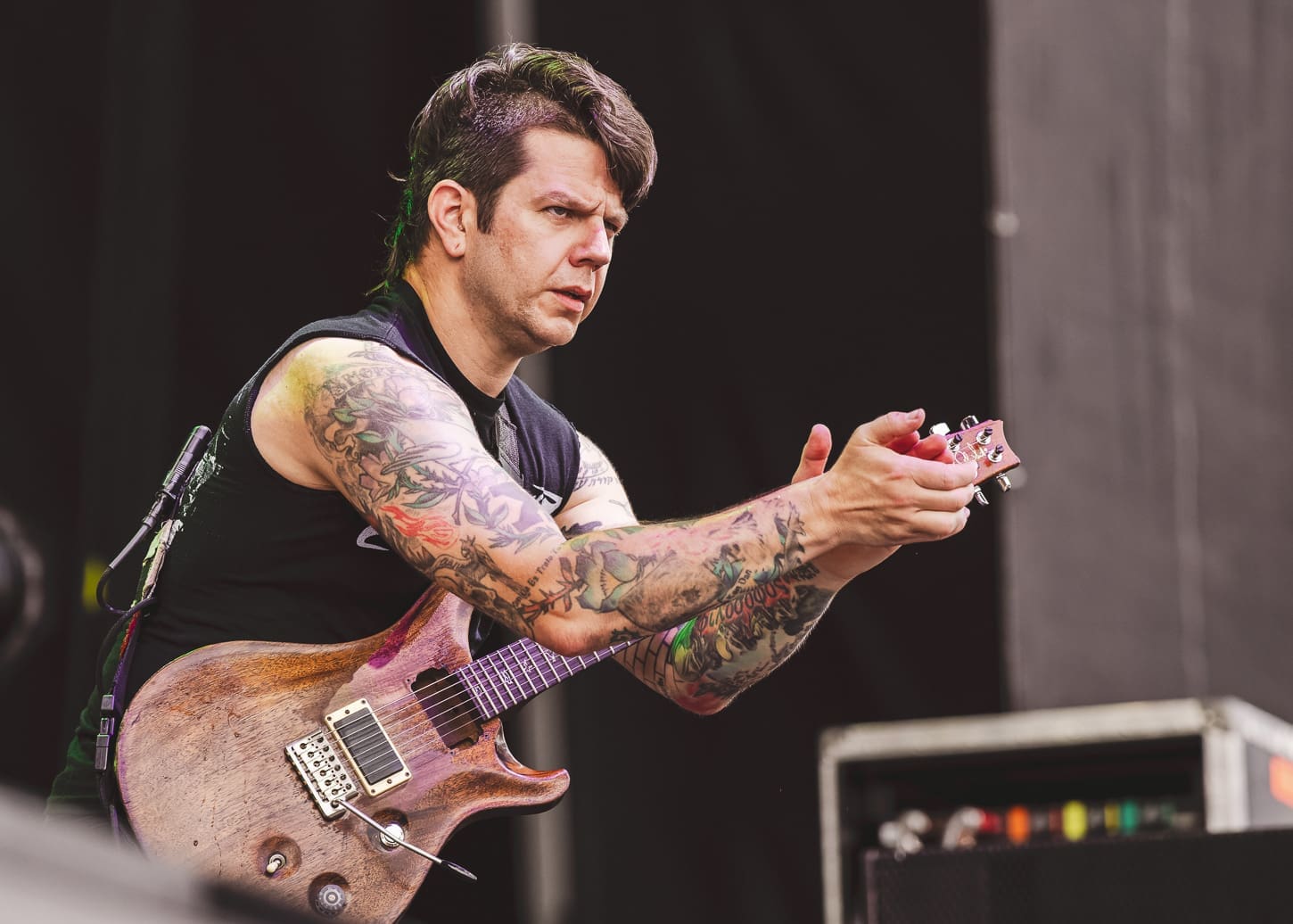 Shock Narcotic performs at Hershey Park Stadium in support of Pantera.