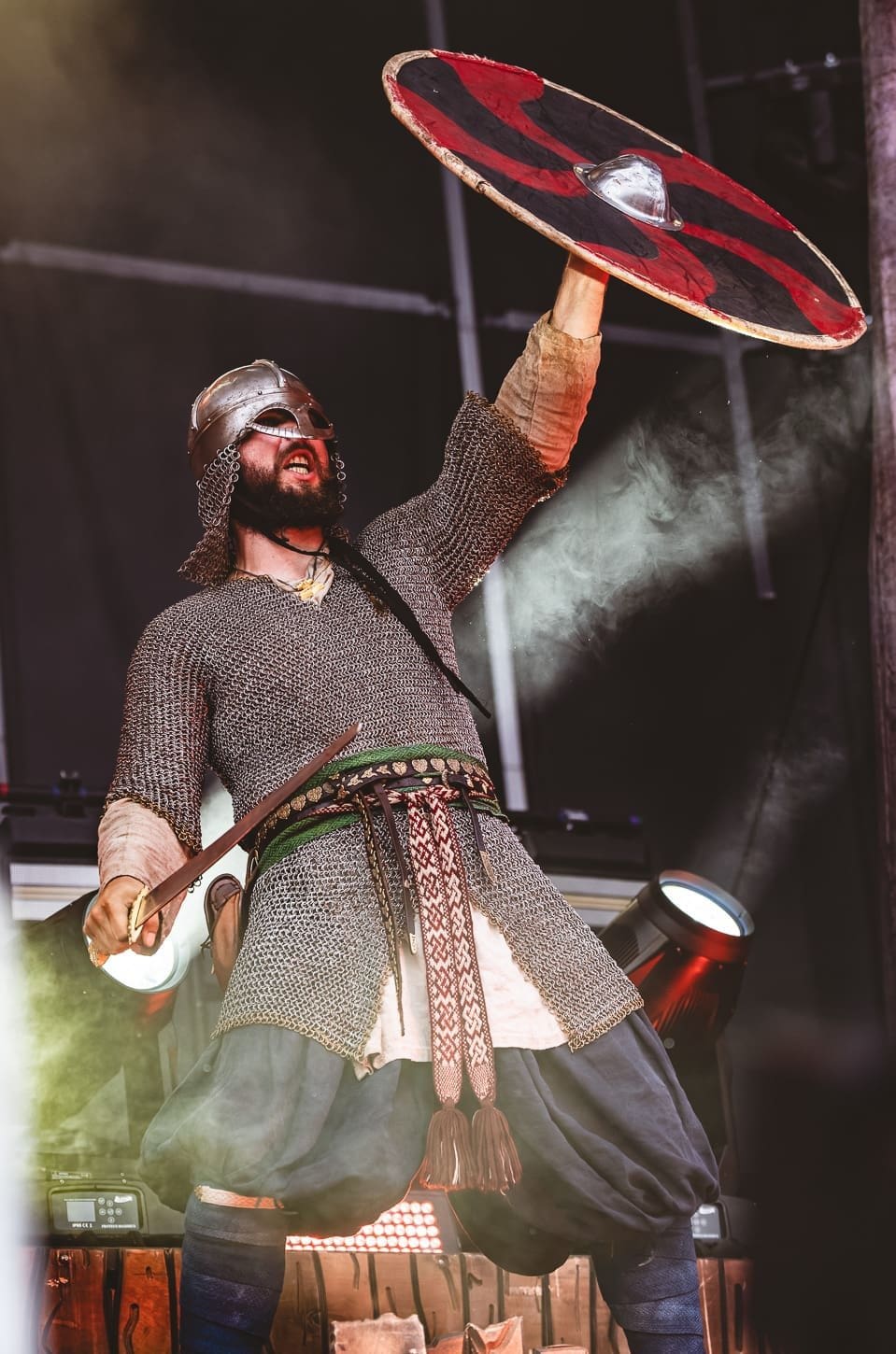 Amon Amarth performs at Hershey Park Stadium in support of Pantera.