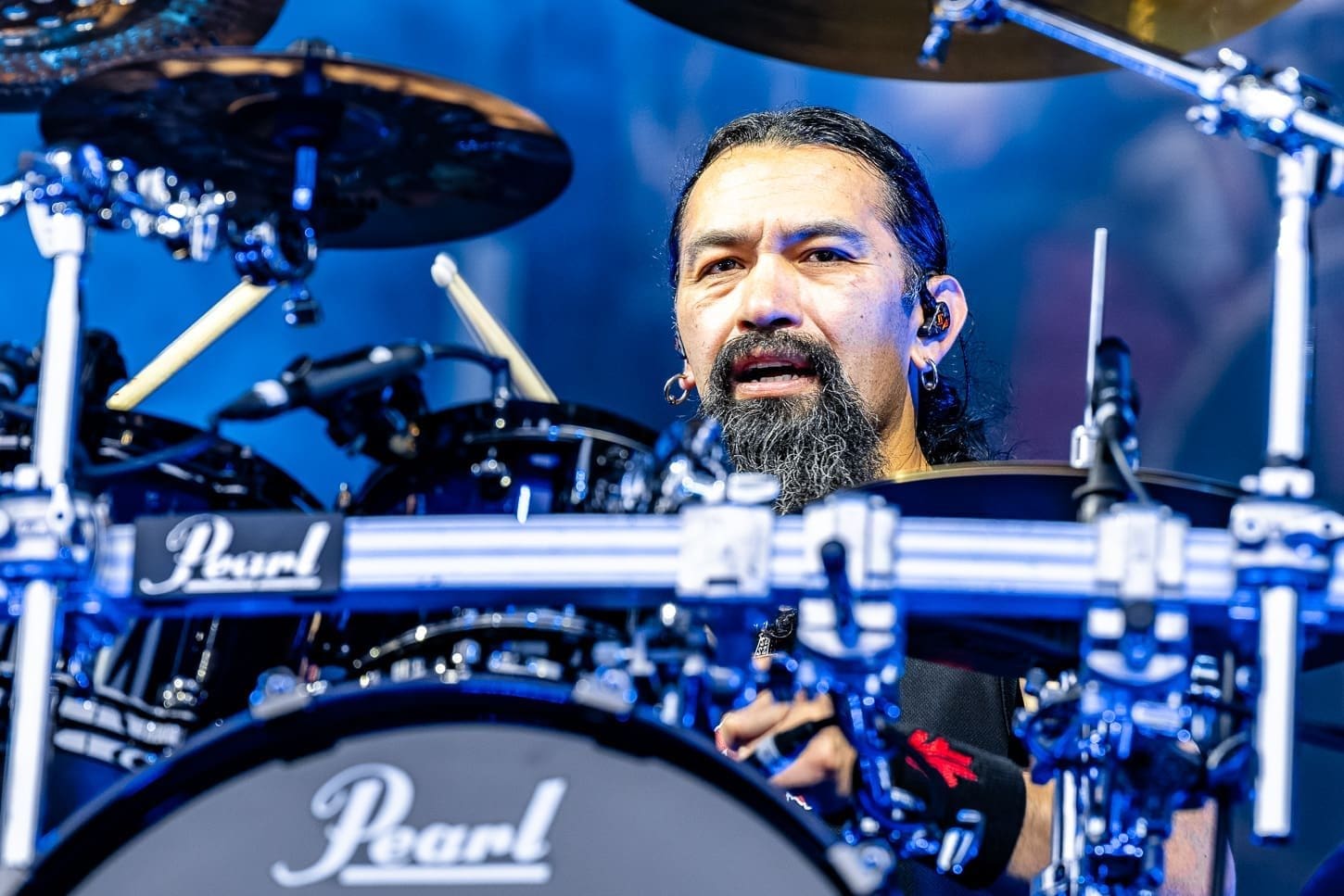 Amon Amarth performs at Hershey Park Stadium in support of Pantera.