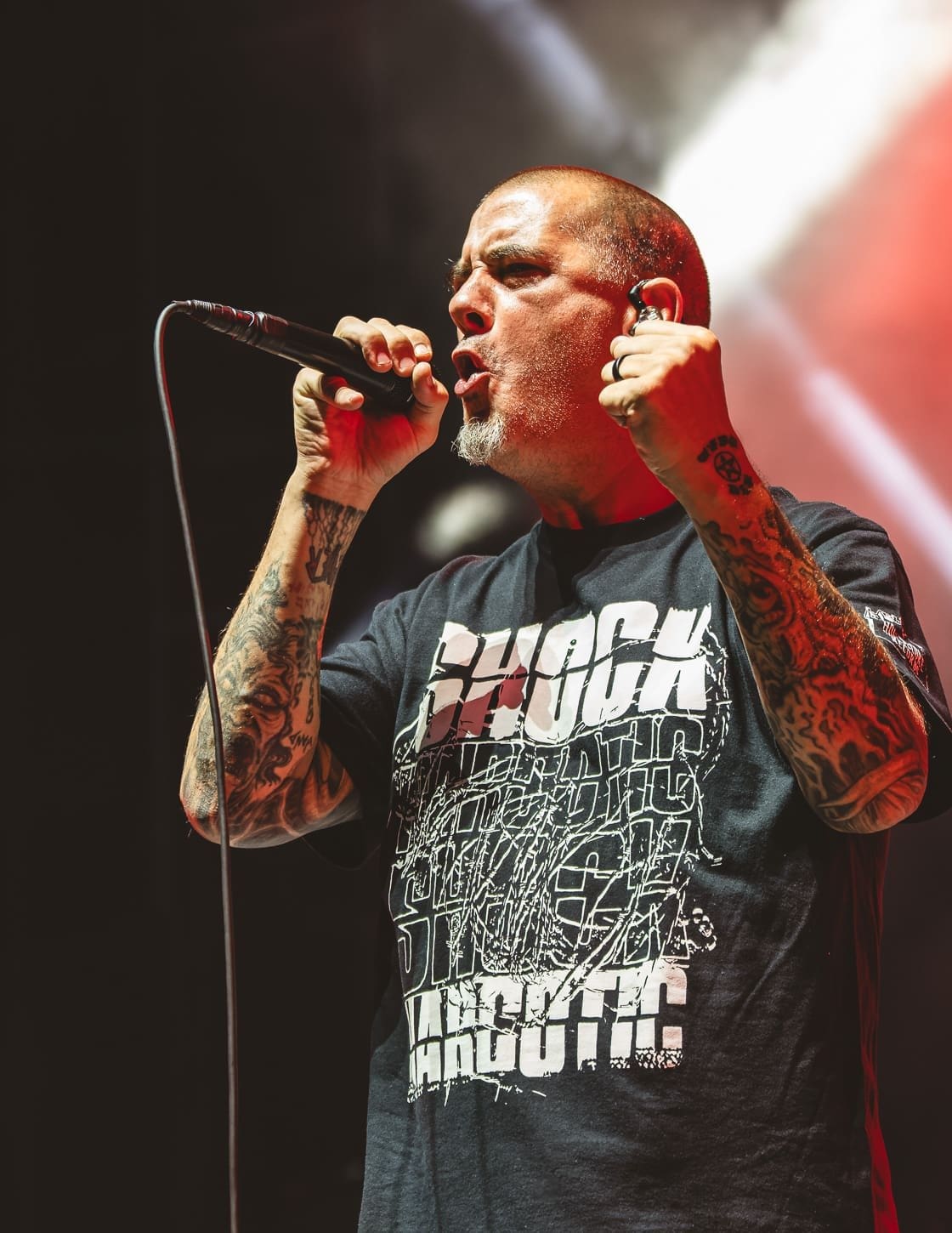 Pantera performs at Hershey Park Stadium.