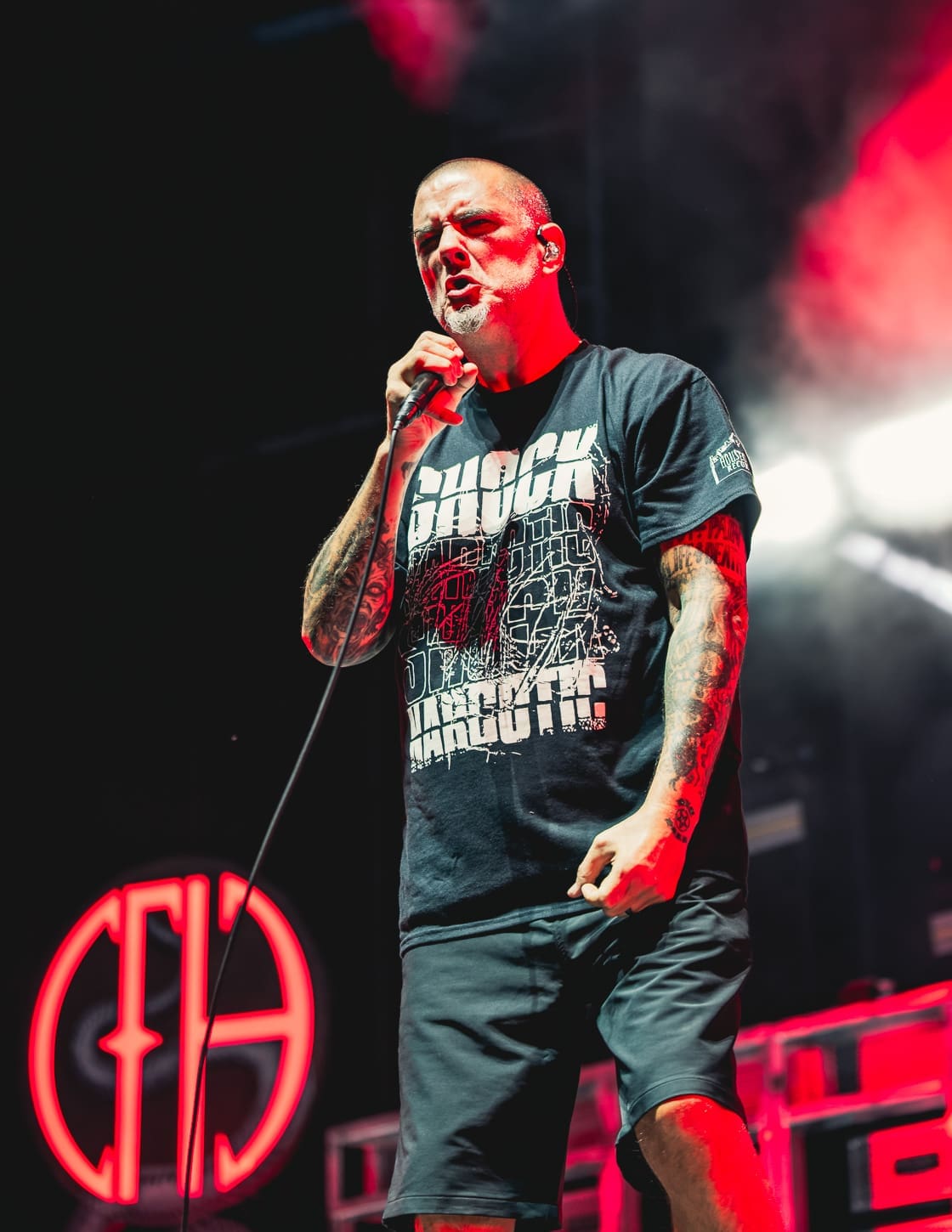 Pantera performs at Hershey Park Stadium.