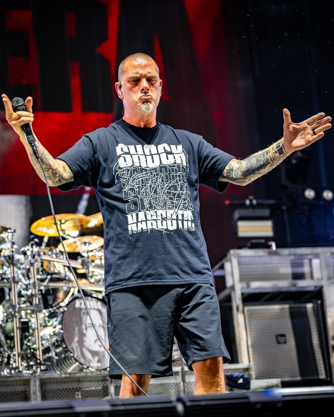 Pantera performs at Hershey Park Stadium.