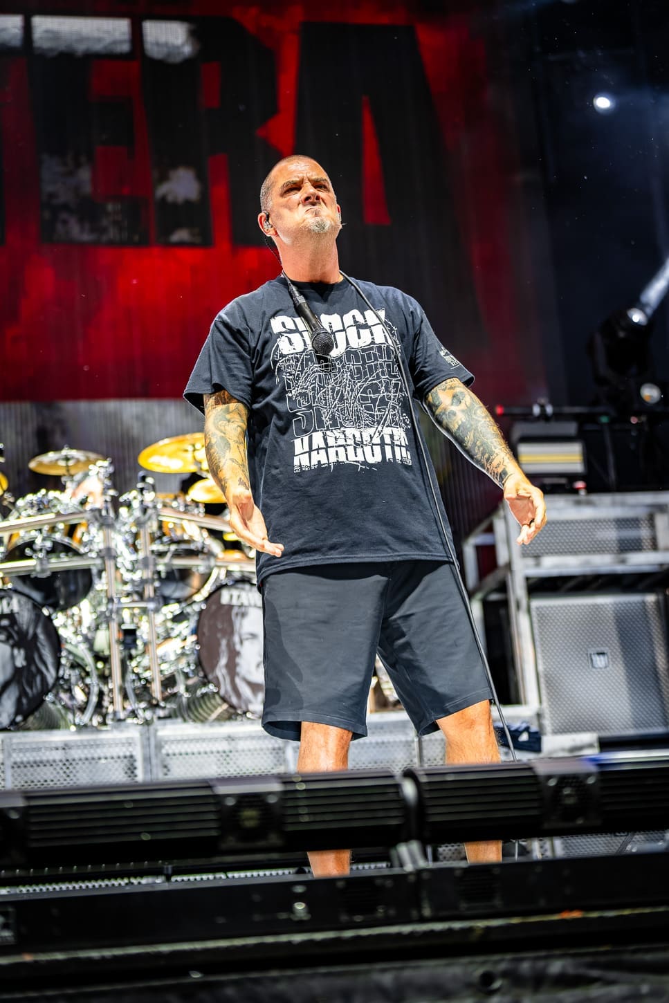 Pantera performs at Hershey Park Stadium.