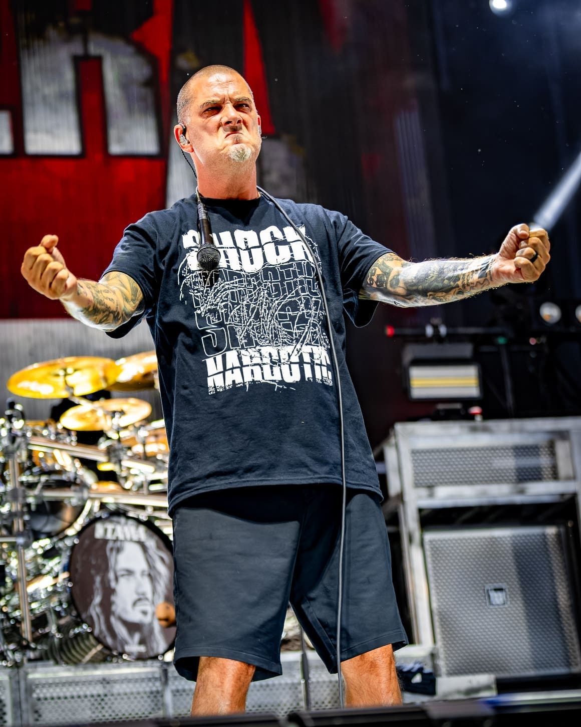 Pantera performs at Hershey Park Stadium.