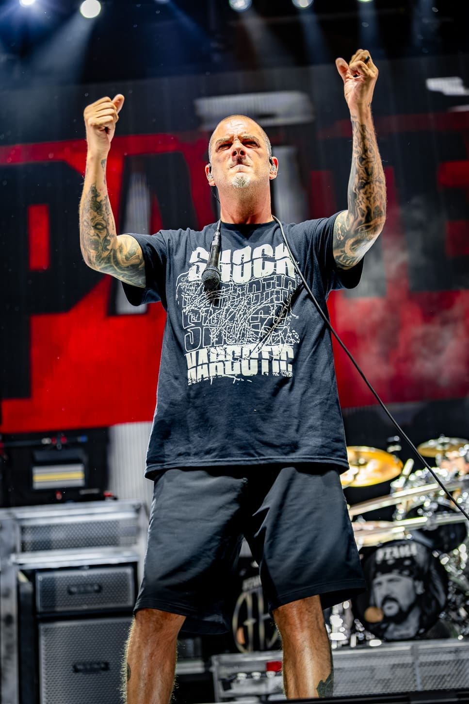 Pantera performs at Hershey Park Stadium.