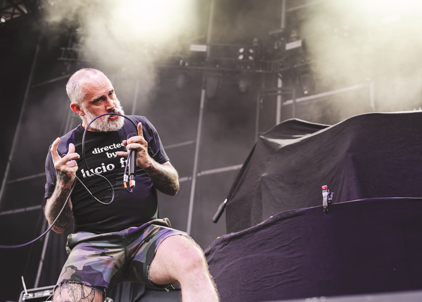 Shock Narcotic performs at Hershey Park Stadium in support of Pantera.