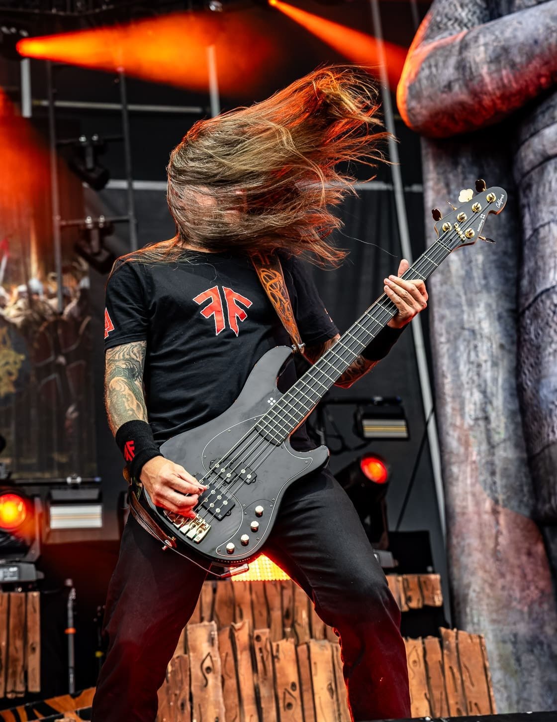 Amon Amarth performs at Hershey Park Stadium in support of Pantera.