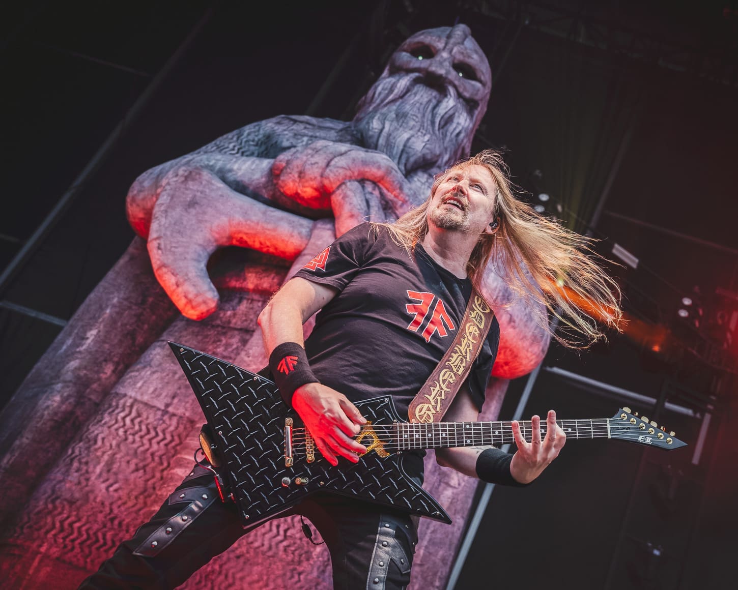 Amon Amarth performs at Hershey Park Stadium in support of Pantera.