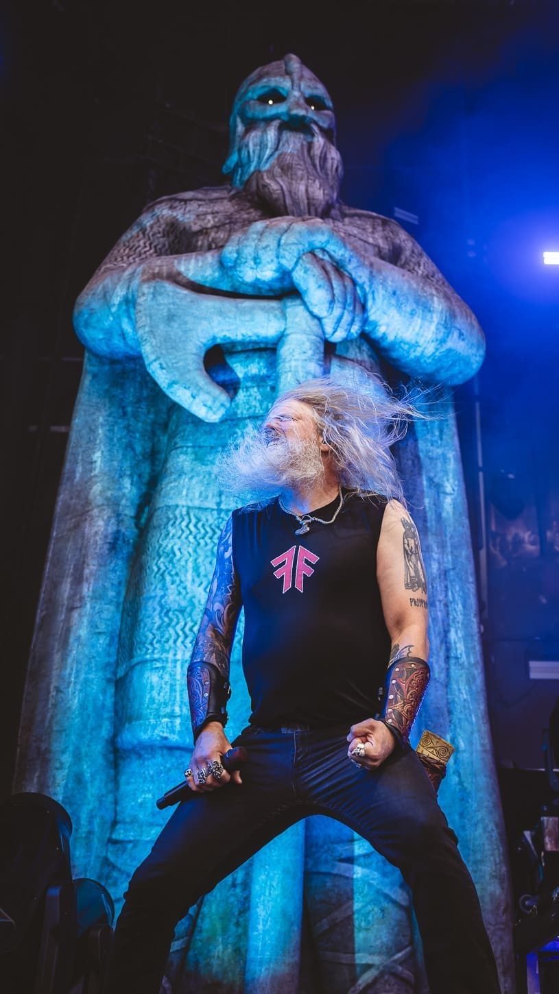 Amon Amarth performs at Hershey Park Stadium in support of Pantera.