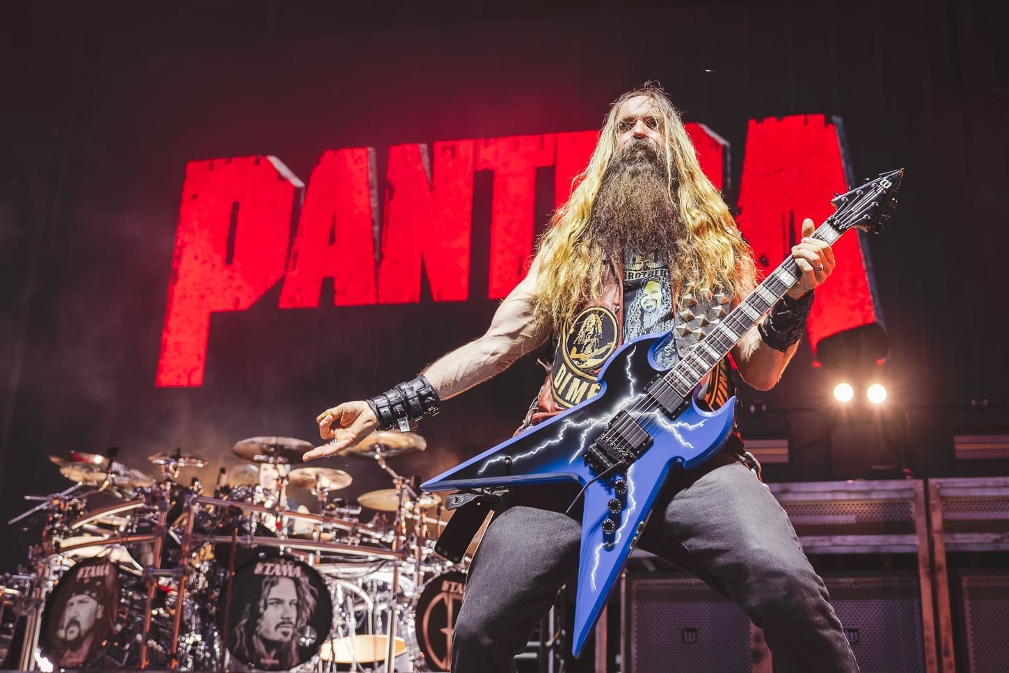 Pantera performs at Hershey Park Stadium.