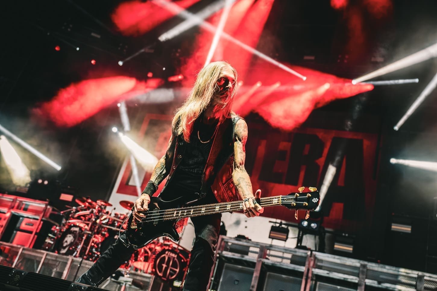 Pantera performs at Hershey Park Stadium.