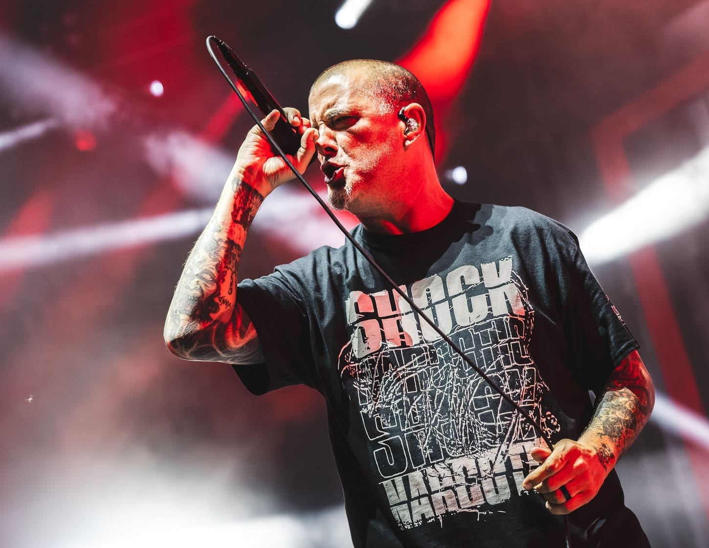 Pantera performs at Hershey Park Stadium.