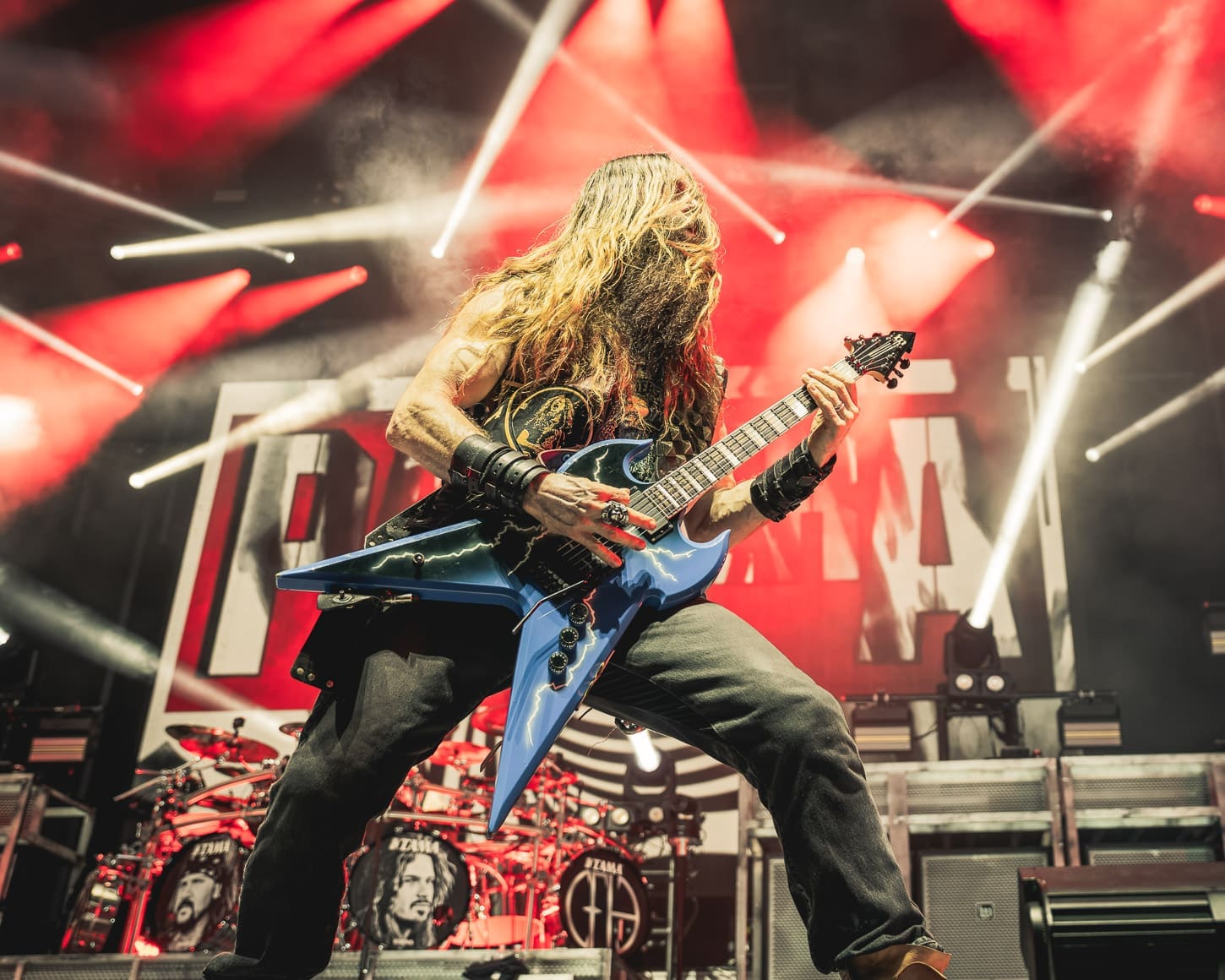 Pantera performs at Hershey Park Stadium.