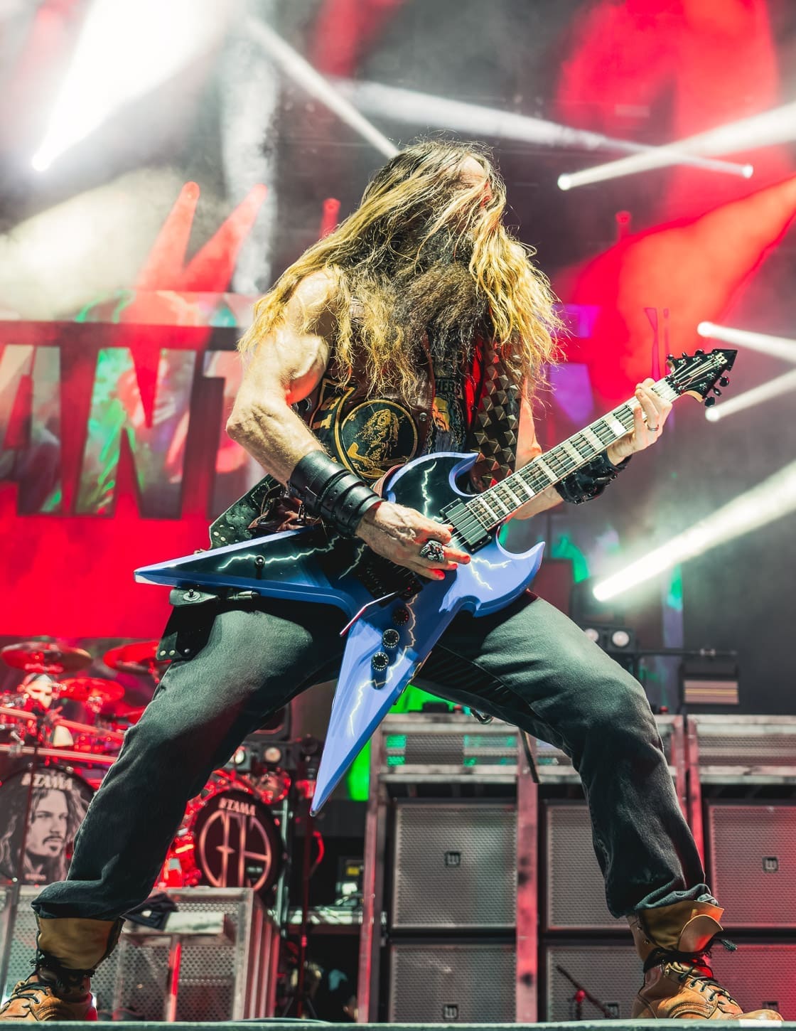 Pantera performs at Hershey Park Stadium.