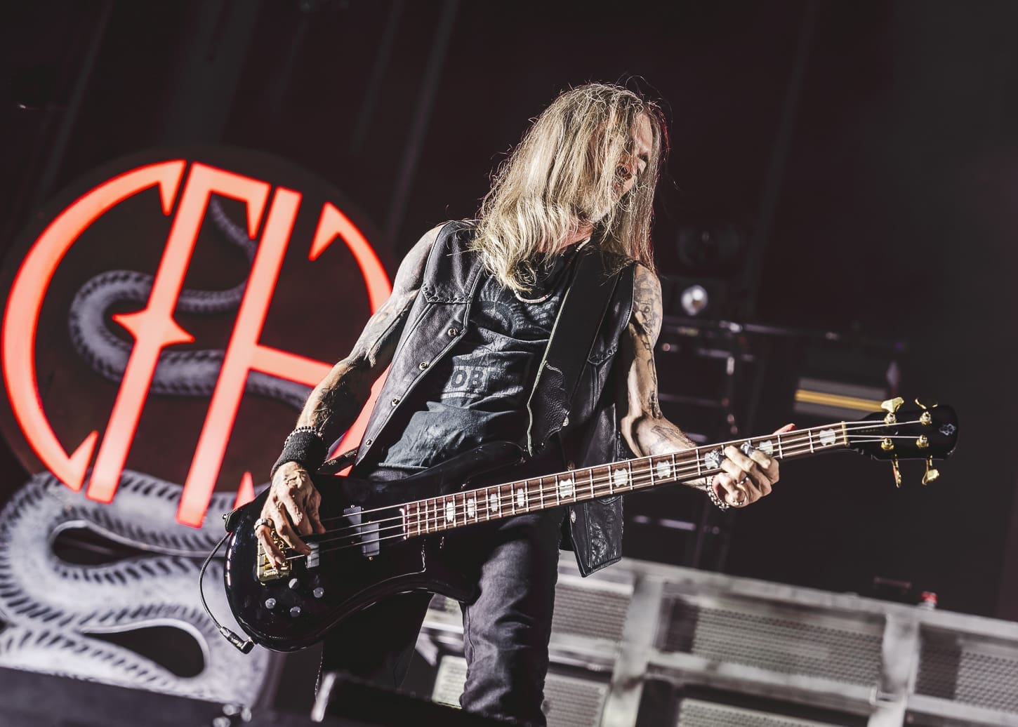 Pantera performs at Hershey Park Stadium.