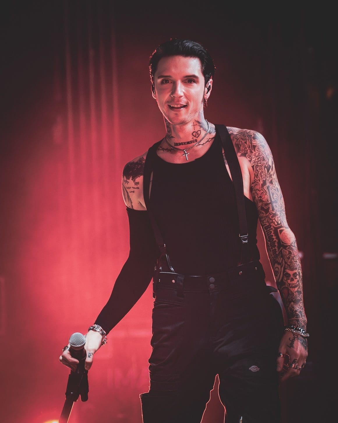 Black Veil Brides perform at the Mann Music Center in Philadelphia, PA.