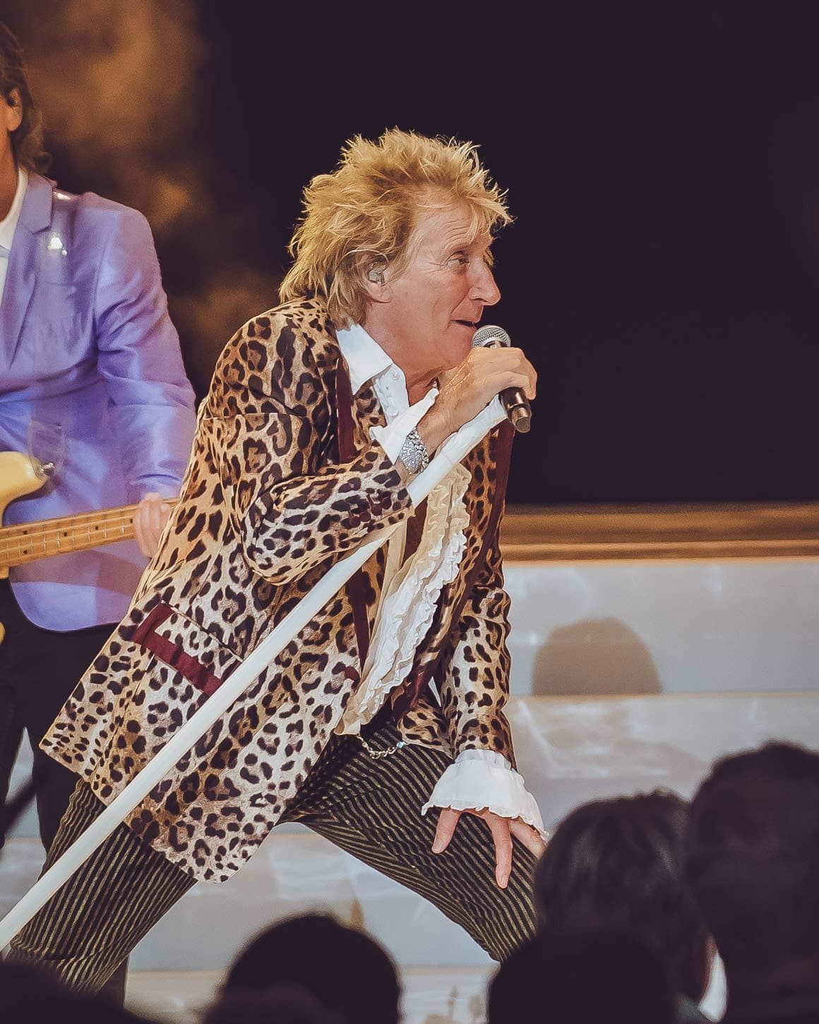 Rod Stewart performs at the Mann Music Center in Philadelphia, PA