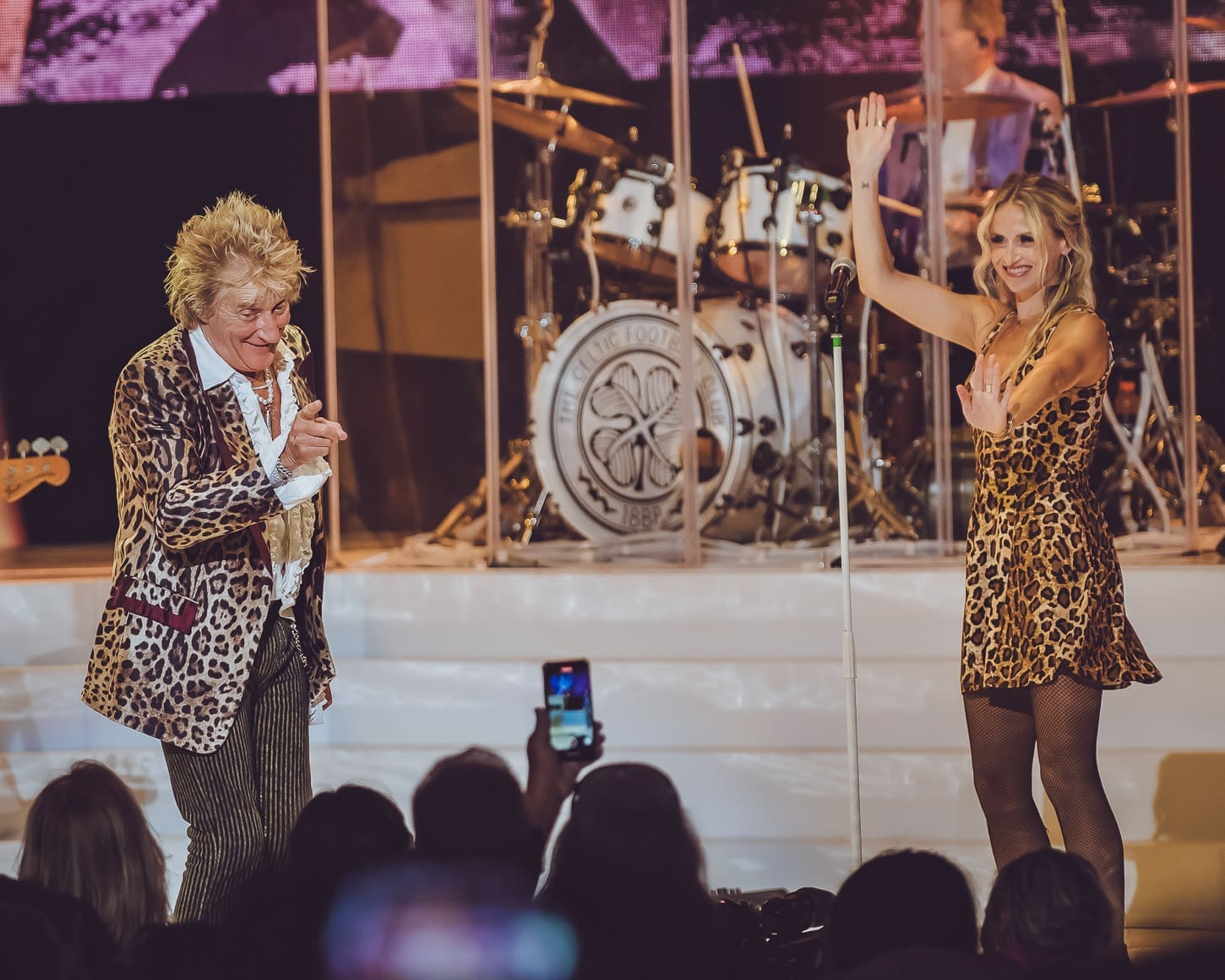 Rod Stewart performs at the Mann Music Center in Philadelphia, PA