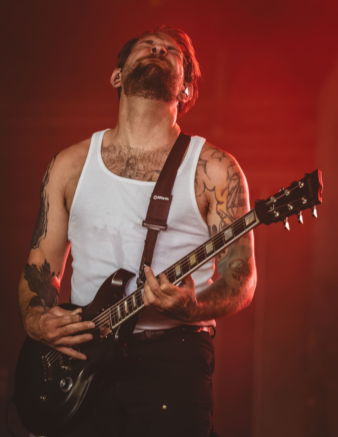 The Devil Wears Prada performs at the Freedom Mortgage Pavilion in Camden, NJ during the Summer of Loud tour.