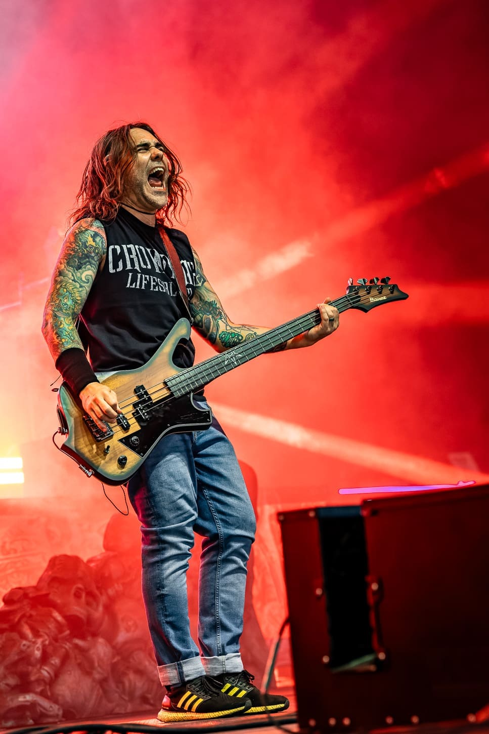 Killswitch Engage performs at the Freedom Mortgage Pavilion in Camden, NJ during the Summer of Loud tour.