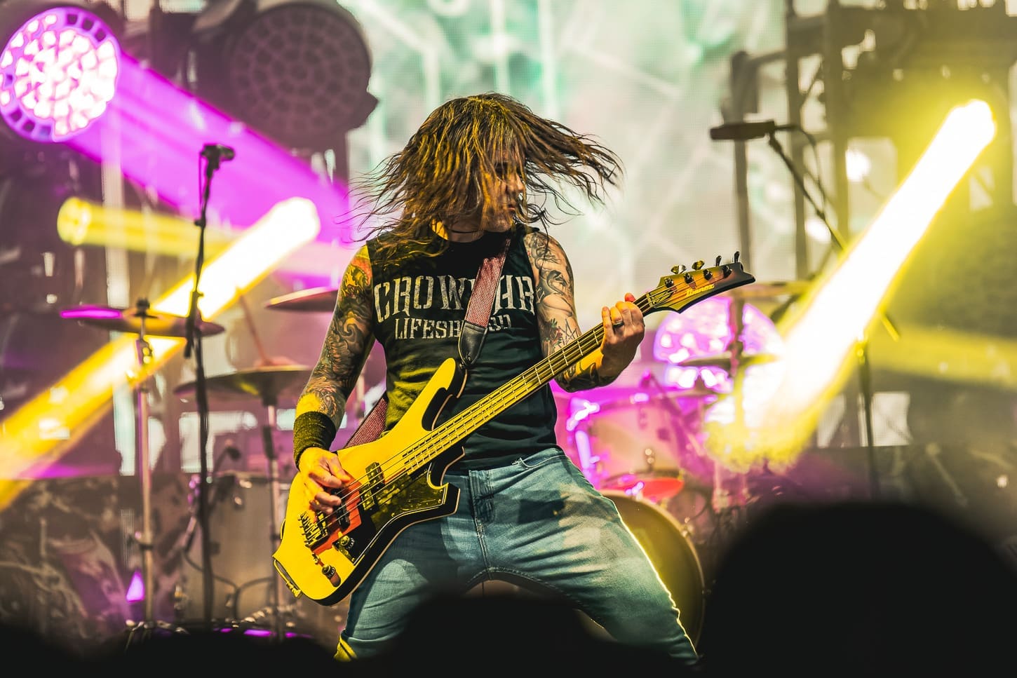 Killswitch Engage performs at the Freedom Mortgage Pavilion in Camden, NJ during the Summer of Loud tour.