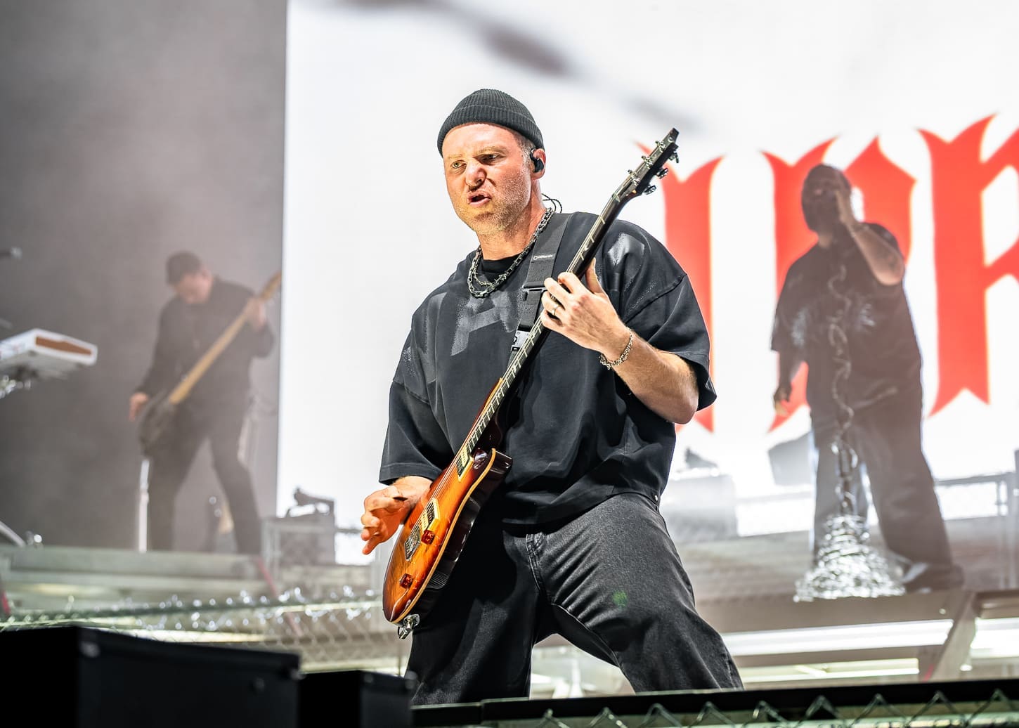 I, Prevail performs at the Freedom Mortgage Pavilion in Camden, NJ during the Summer of Loud tour.