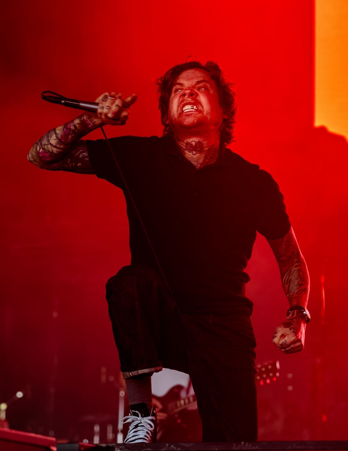 The Devil Wears Prada performs at the Freedom Mortgage Pavilion in Camden, NJ during the Summer of Loud tour.