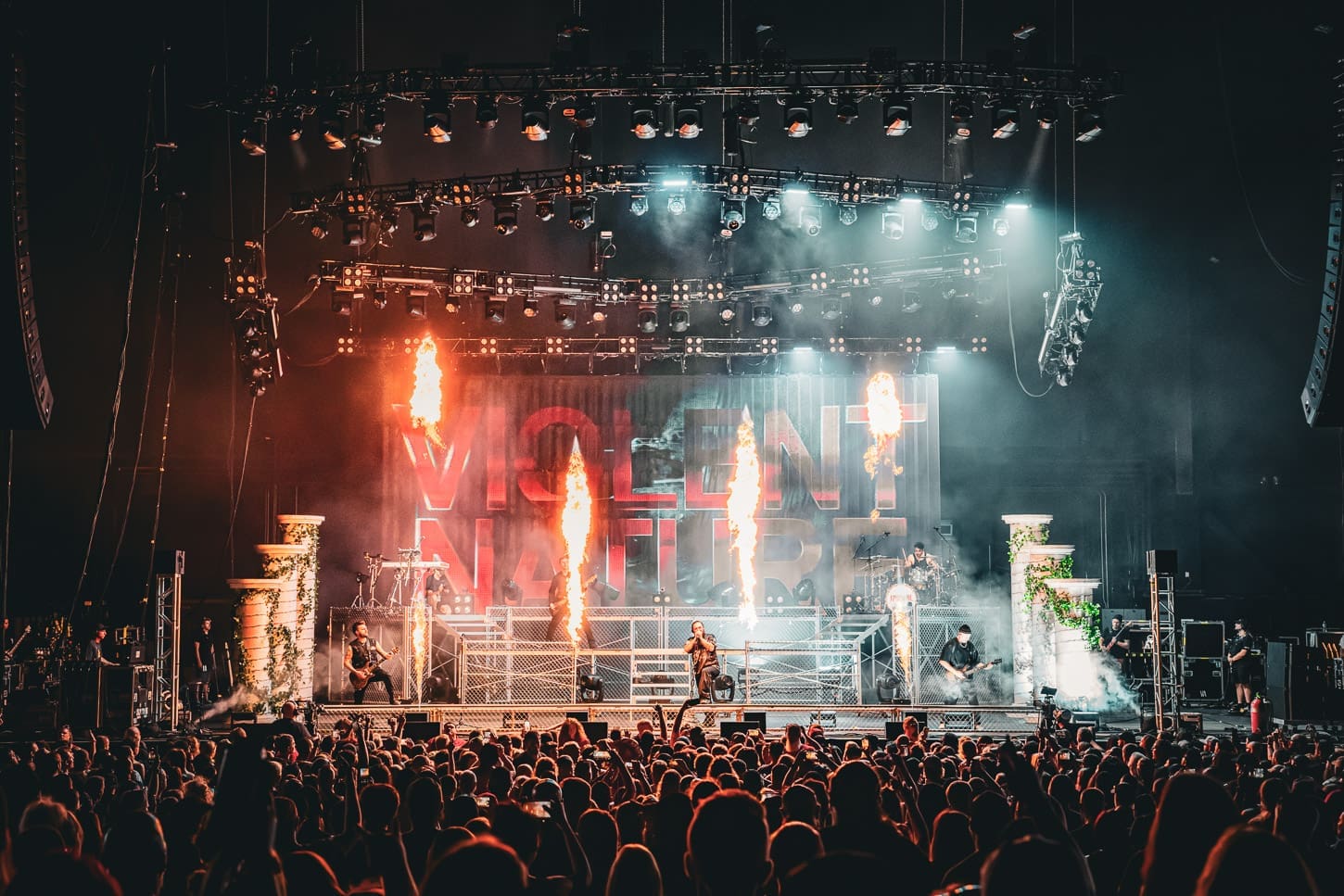 I, Prevail performs at the Freedom Mortgage Pavilion in Camden, NJ during the Summer of Loud tour.