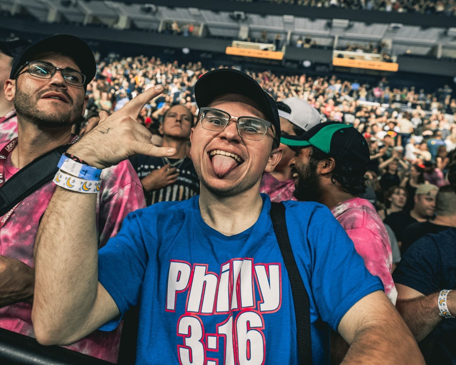 Linkin Park fans get hyped up at the Xfinity Mobile Arena in Philadelphia, PA