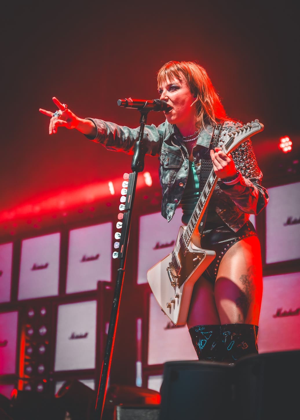 Halestorm performs at the Freedom Mortgage Pavilion in Camden, NJ